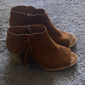 Brown Suede Ankle Boots